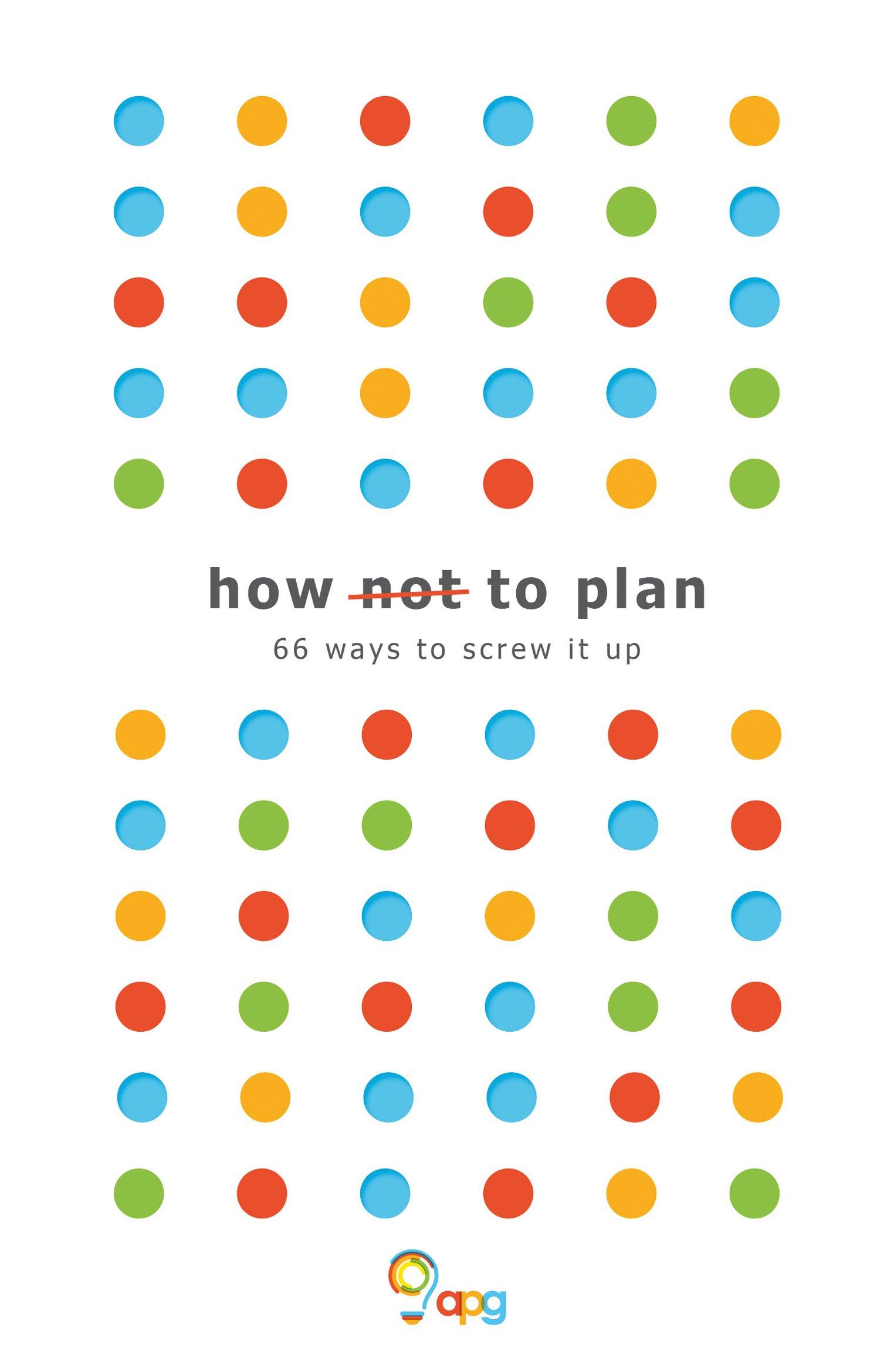 How not to plan book cover